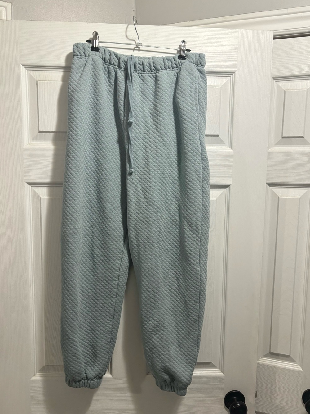 Garage Textured  Sweat Pant Joggers Size M in a Greyish Blue